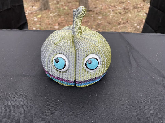 Knit Pumpkin Candy Bowl