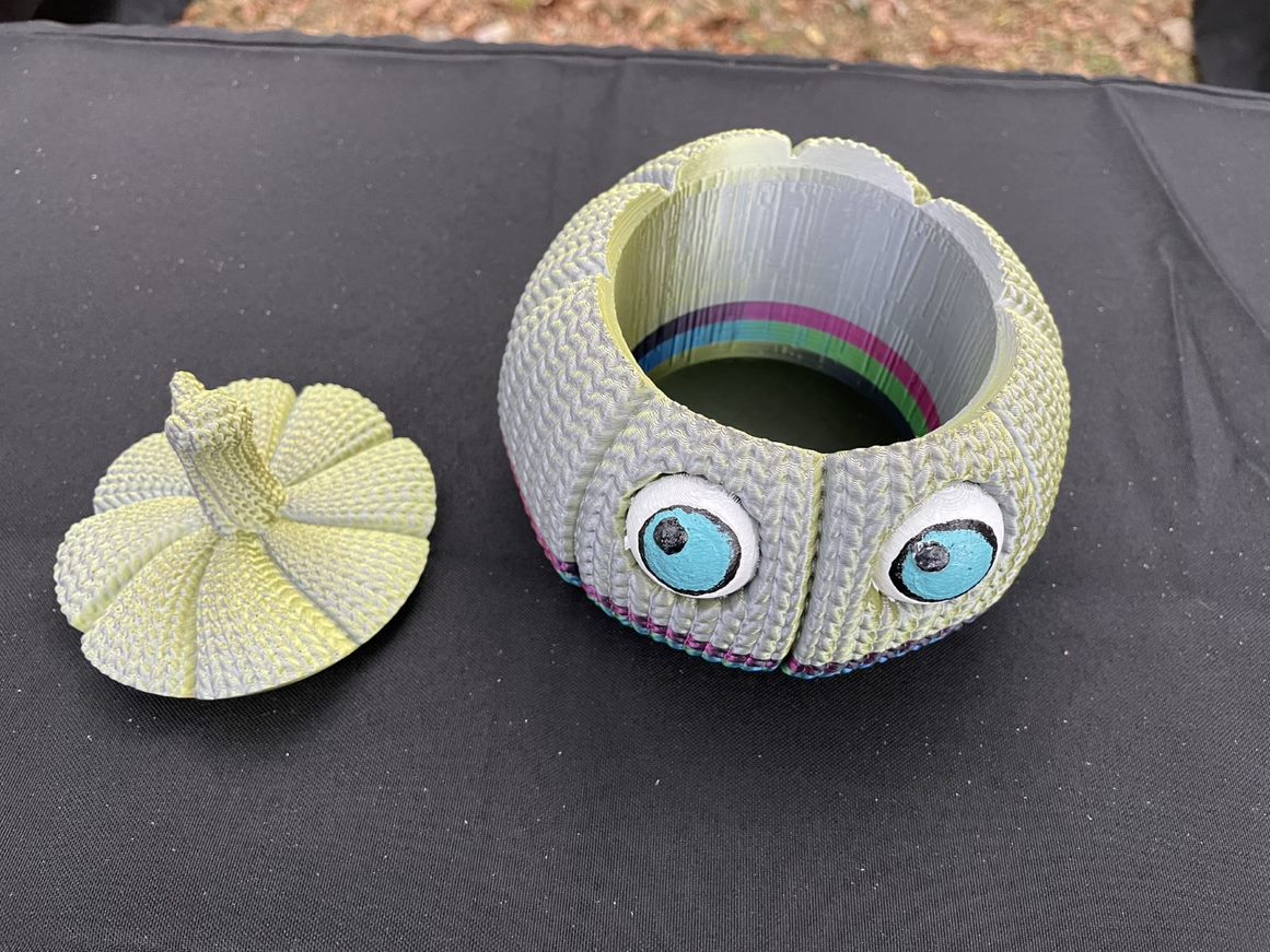 Knit Pumpkin Candy Bowl