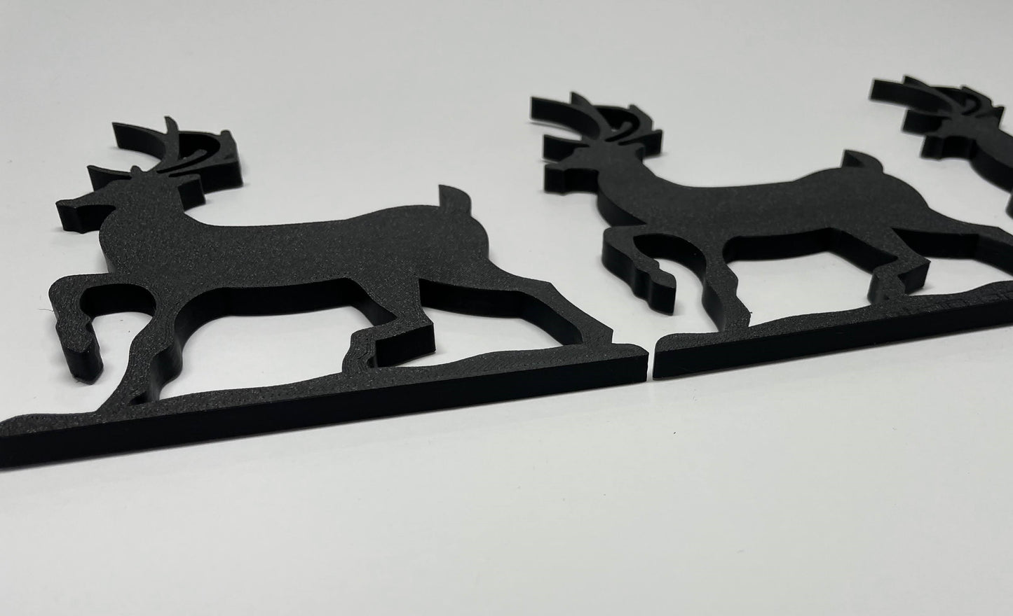 Sleigh and Reindeer Silhouette