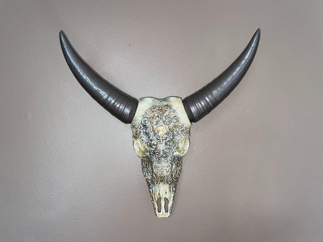 Buffalo Skull, Painted