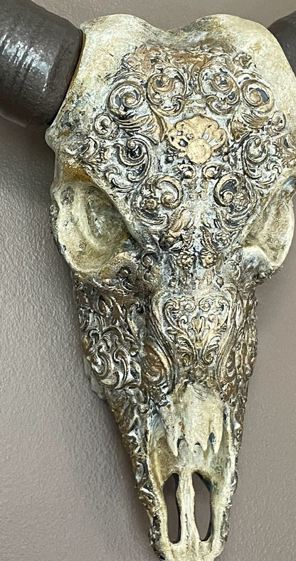 Buffalo Skull, Painted