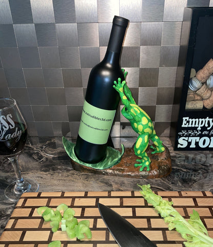 Frog Wine Bottle Stand