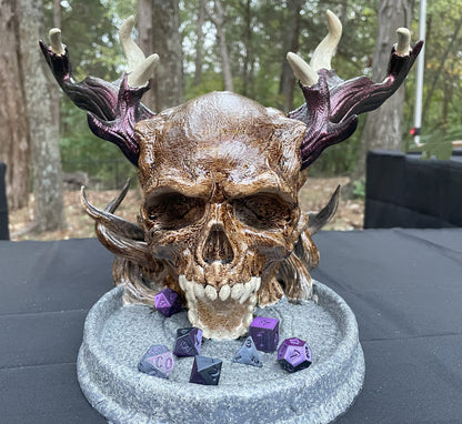 Horned Skull Dice Tower