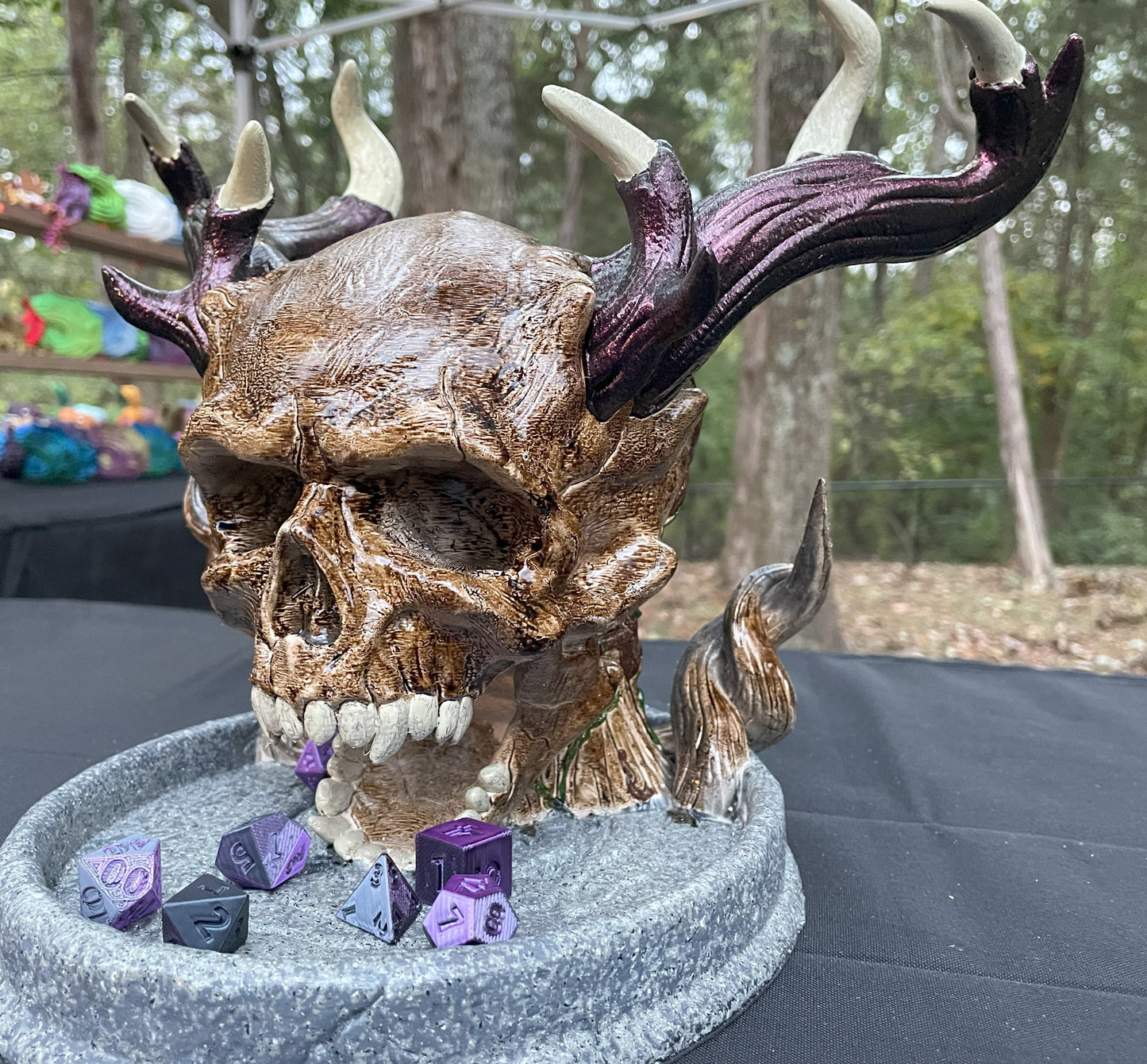 Horned Skull Dice Tower