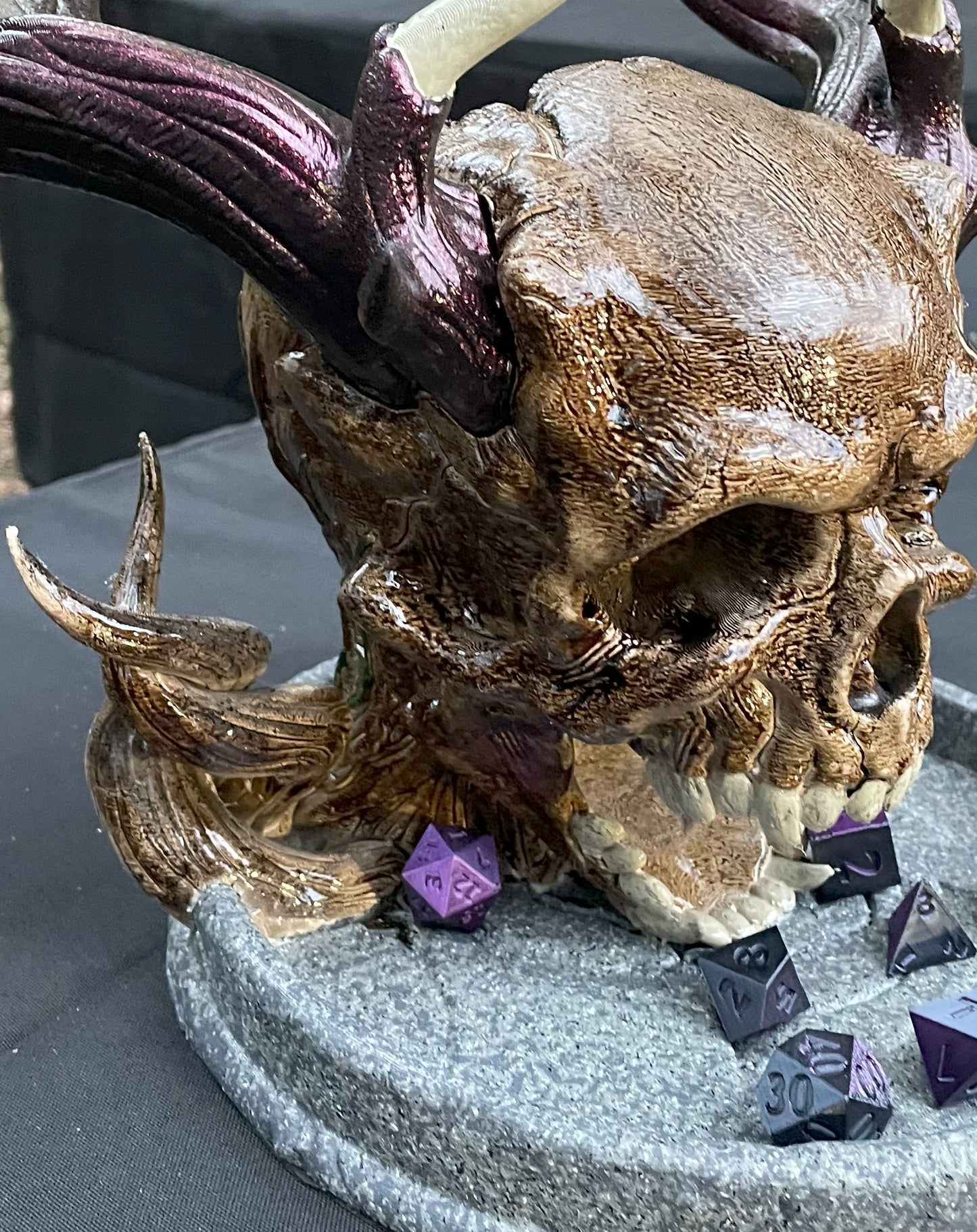 Horned Skull Dice Tower