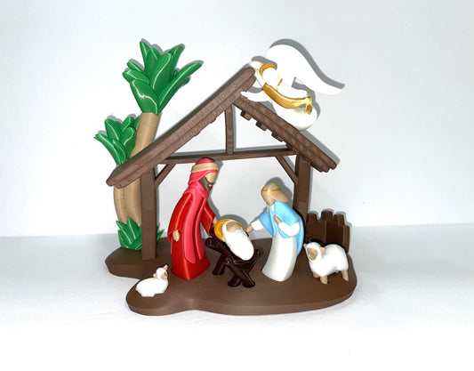 Minimalist Nativity Scene